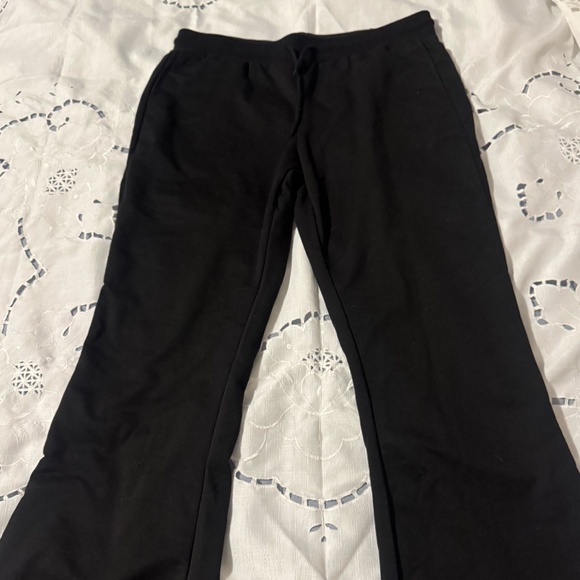 Black Flared Sweatpants Size [X] Low Waist Loungewear - Picture 1 of 3